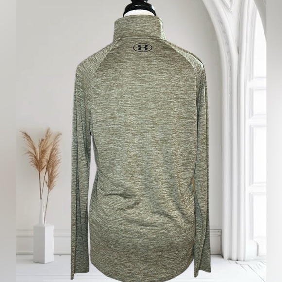 Under Armour Men’s Tech 2.0 ½ Zip Long Sleeve, Tent (361)/Black Small - Picture 2 of 4